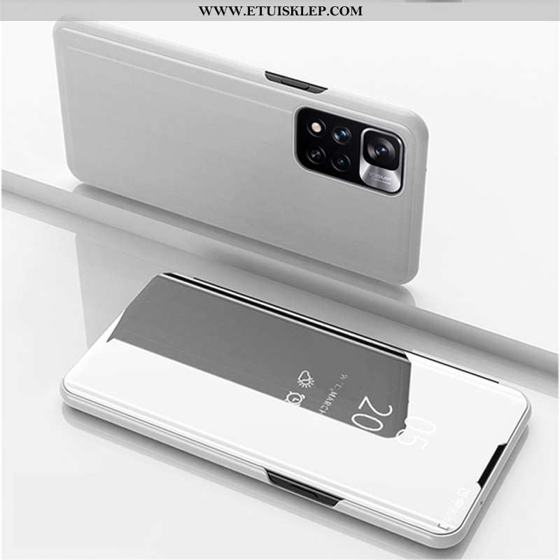 Etui Na Telefon do Xiaomi Redmi Note 11 Pro Plus 5G Lustro I Sztuczna Skóra
